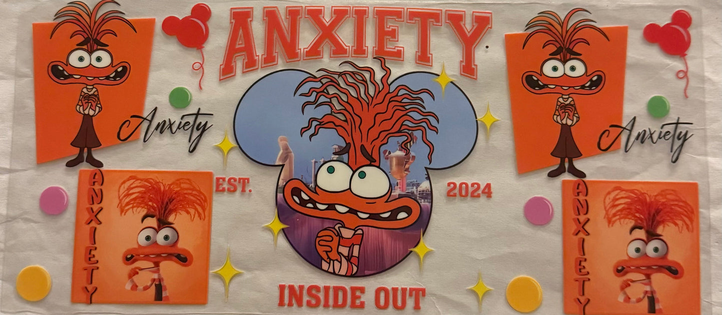 uvdtf transfer wrap Disney inside out anxiety