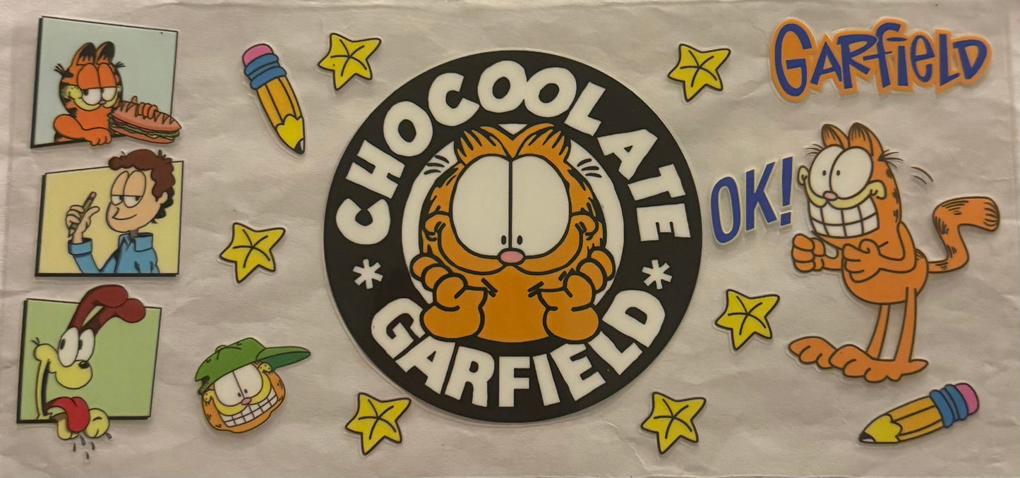 uvdtf transfer wrap Garfield