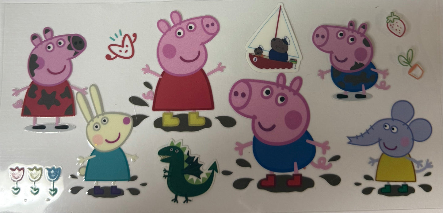 uvdtf transfer wrap peppa pig