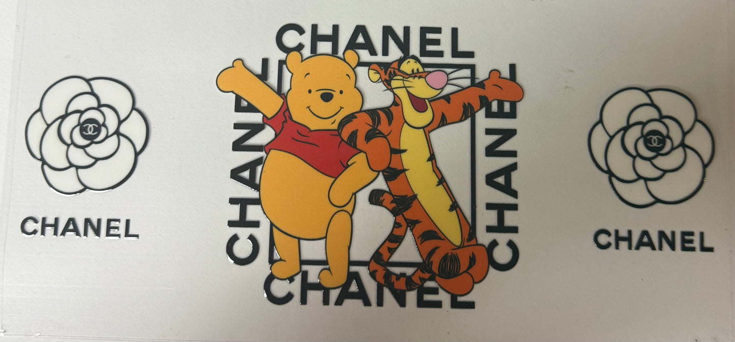 uvdtf transfer wrap Chanel Winnie the Pooh