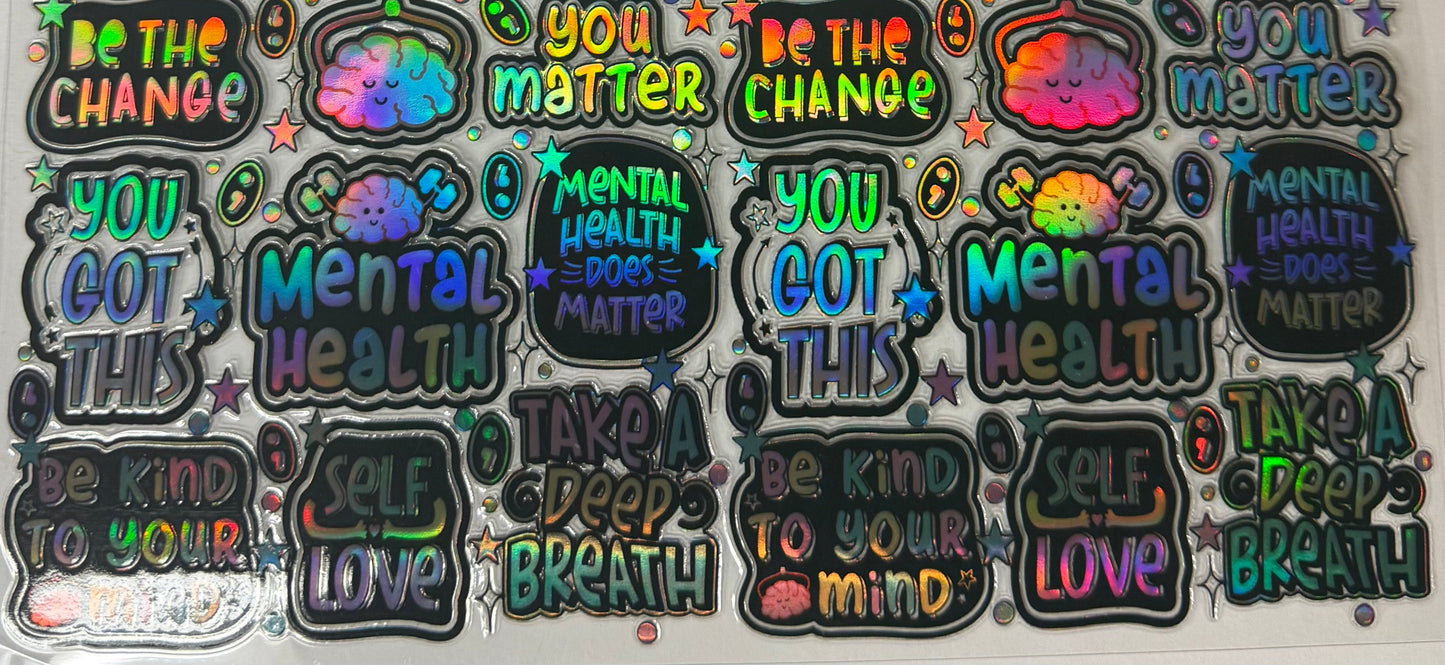 uvdtf transfer wrap holo mental health