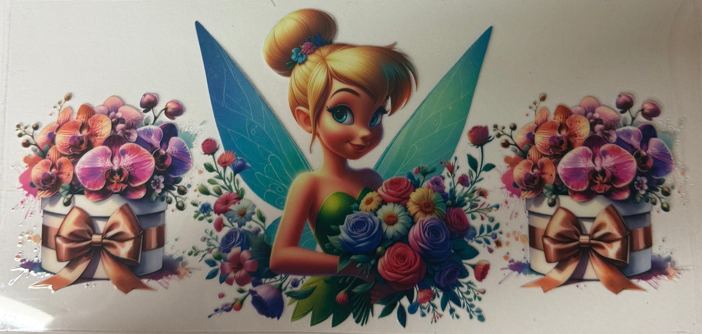 uvdtf transfer wrap tinkerbell with floral 2