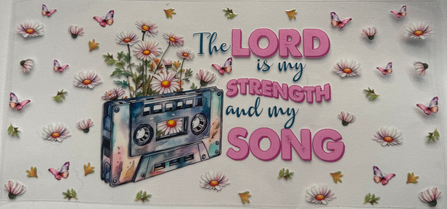 uvdtf transfer wrap faith floral song