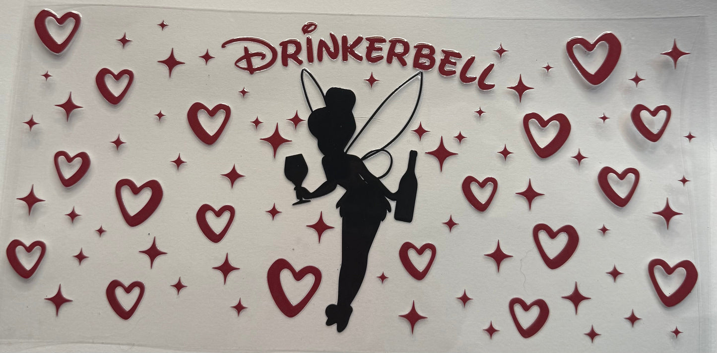 uvdtf transfer wrap drinkerbell