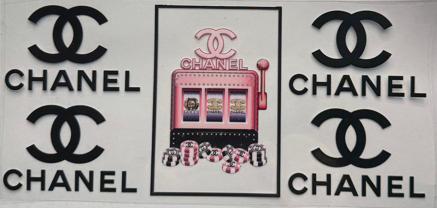 uvdtf transfer wrap Chanel with slot machine
