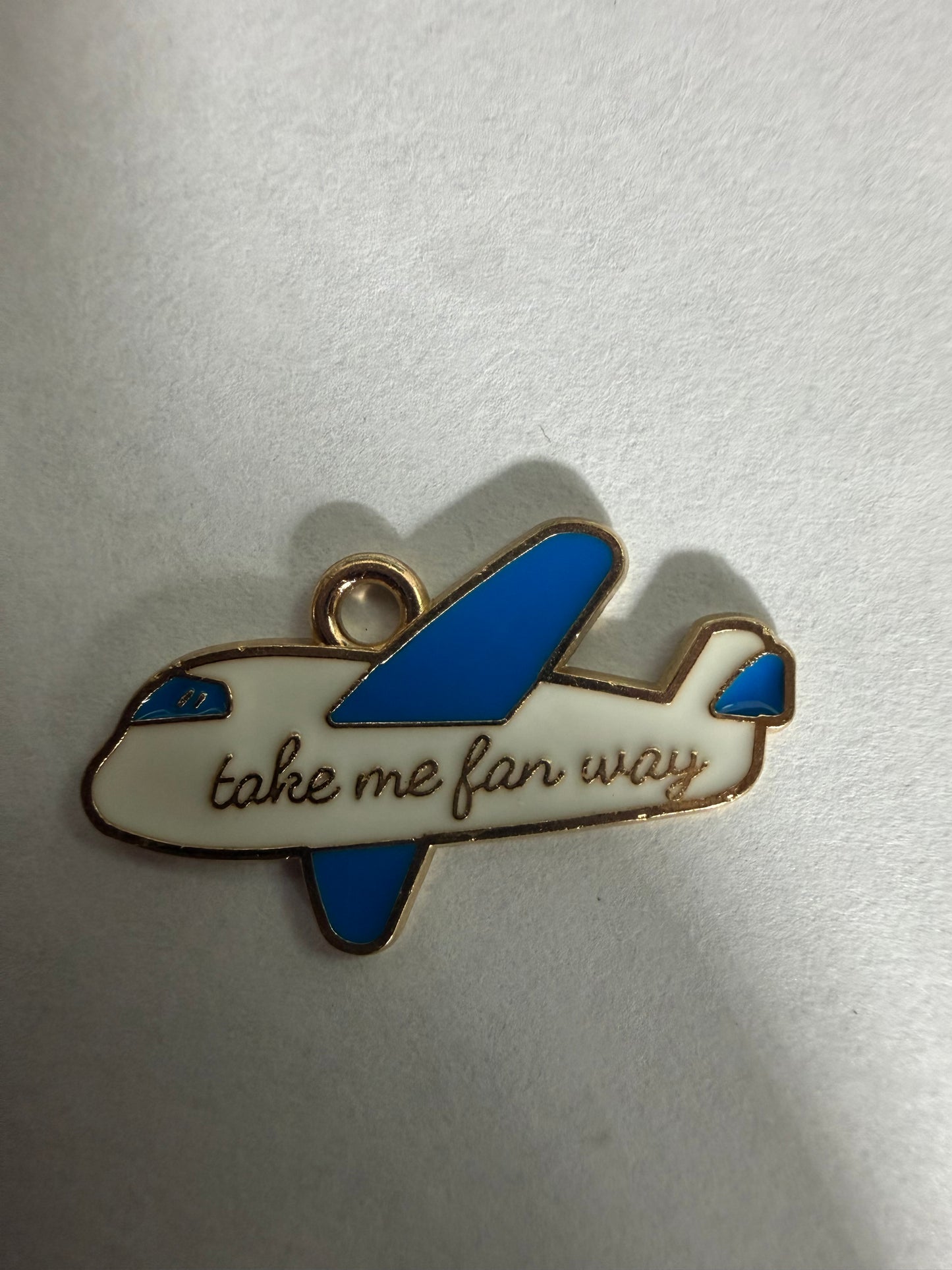Metal charms air plane