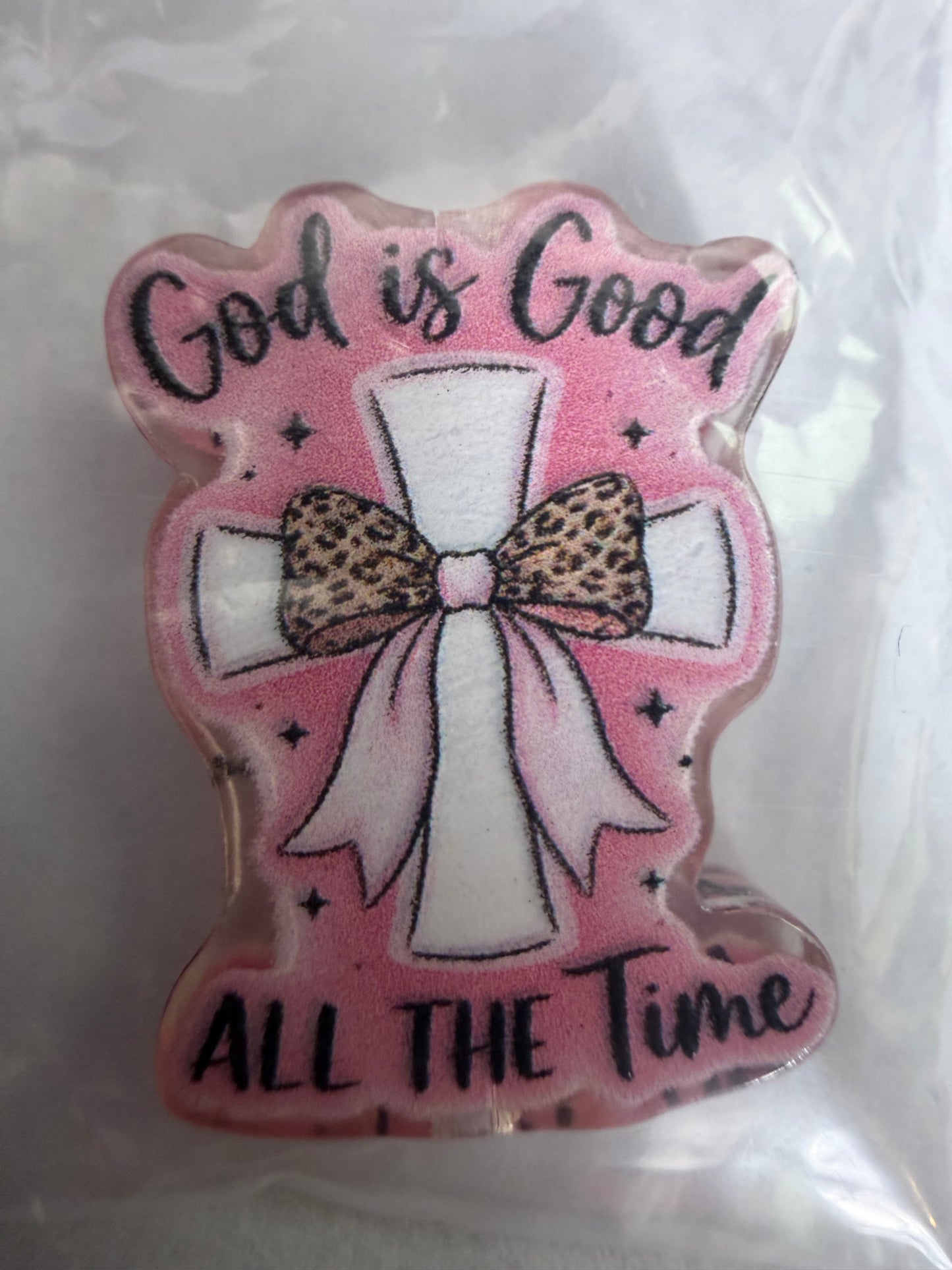 Acrylic focal Cross god is good all the time