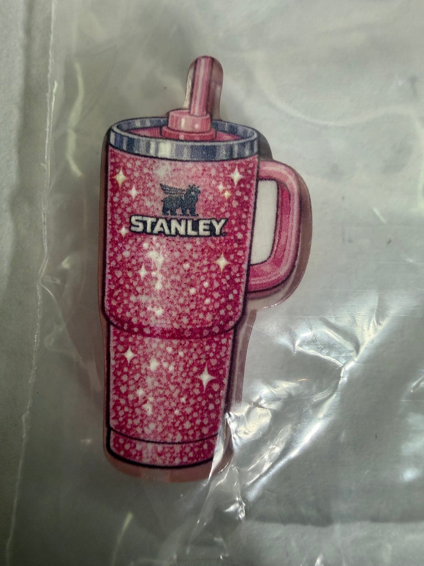 Acrylic focal Stanley 40oz cups pink