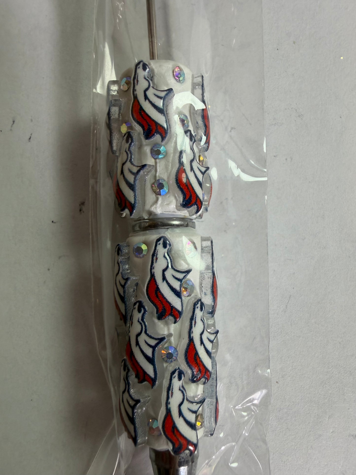Beadable pen just the pen Broncos
