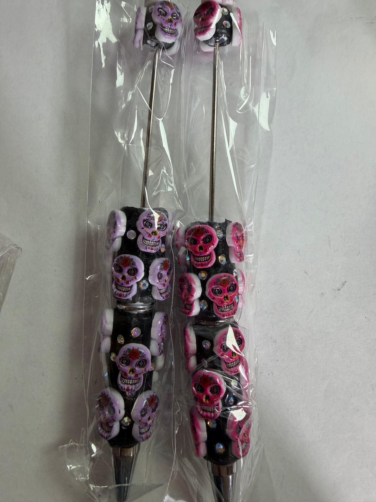 Beadable pen just the pen Skull pen mystery
