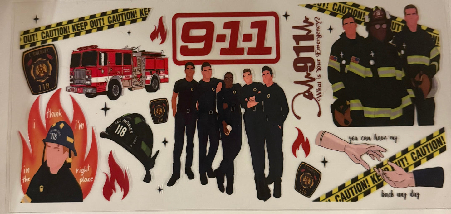 uvdtf transfer wrap tv show 911