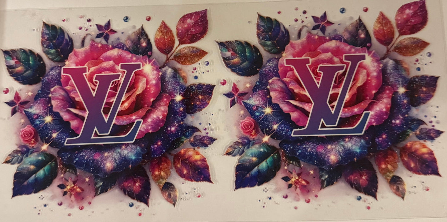 uvdtf transfer wrap lv rose pink and purple