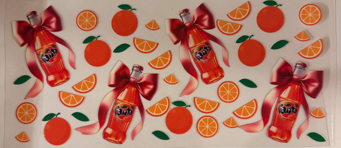 uvdtf transfer wrap Fanta soda