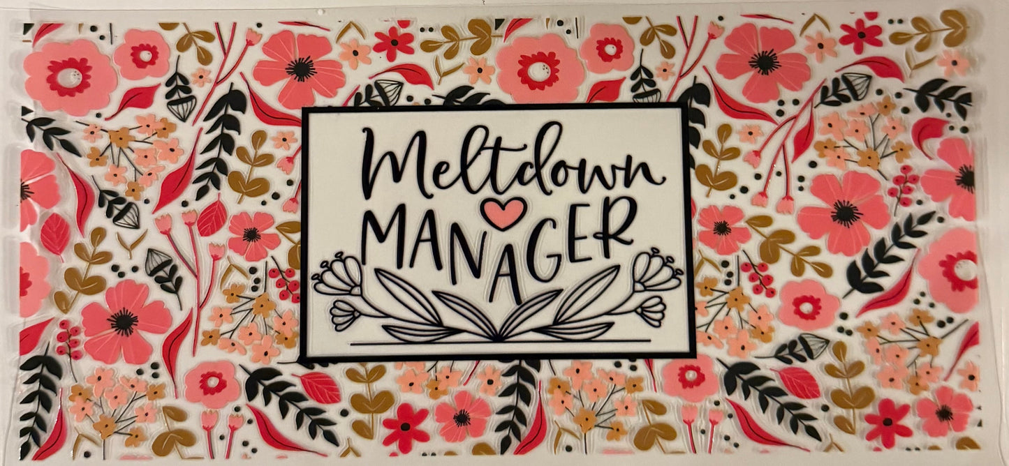 uvdtf transfer wrap meltdown manger floral