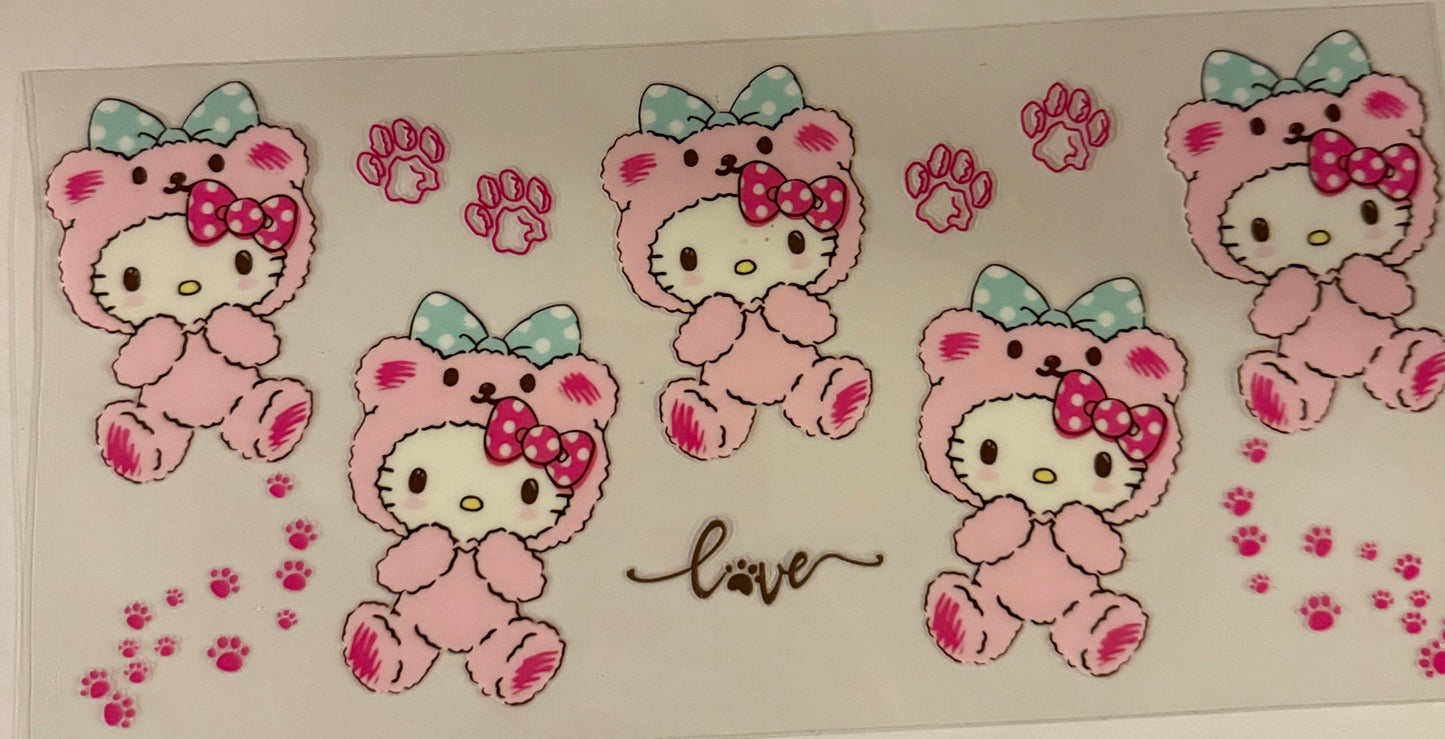 uvdtf transfer wrap hello kitty dog