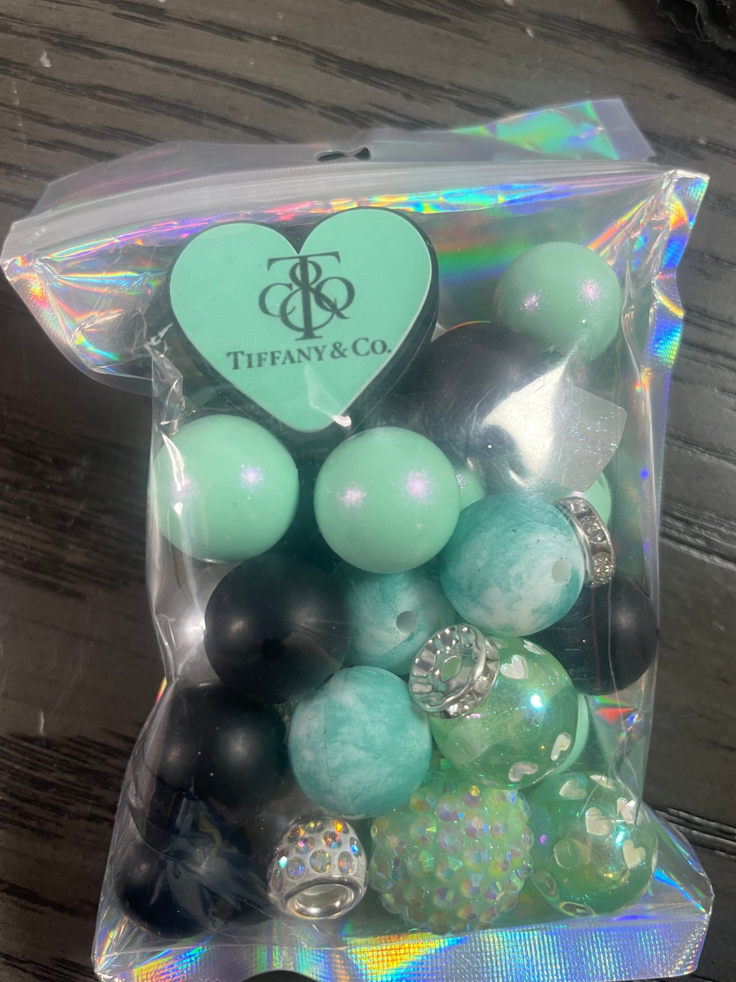 Bead kit tt heart teal