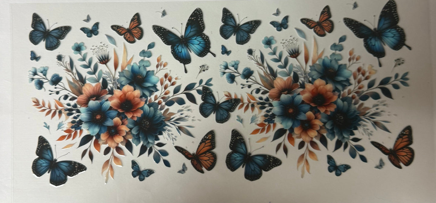 uvdtf transfer wrap floral and butterfly’s