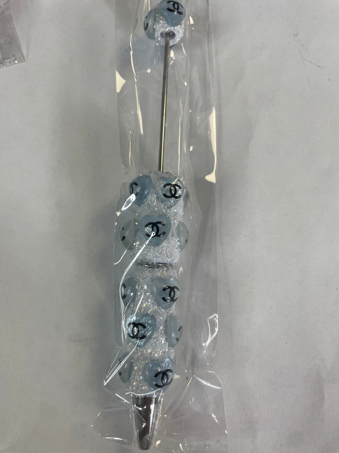 Beadable pens just the pen cc heart blue