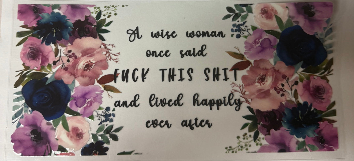 uvdtf transfer wrap funny wise women floral