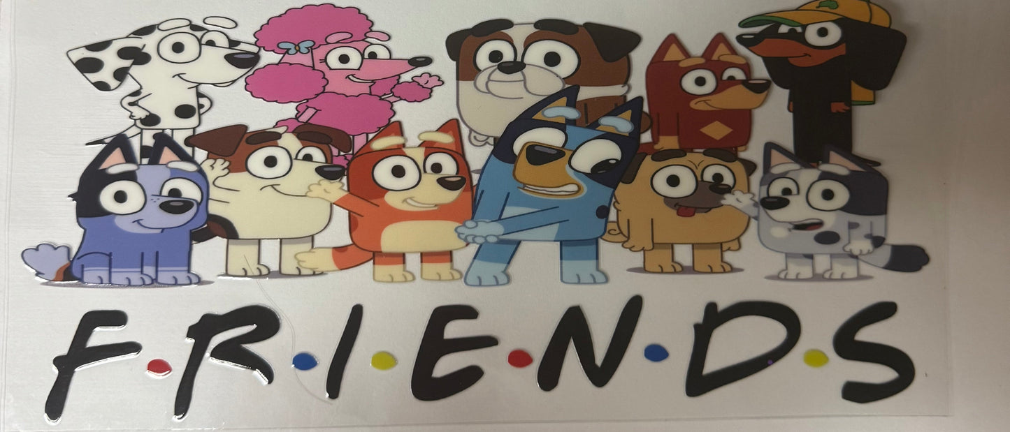 uvdtf transfer wrap bluey friends