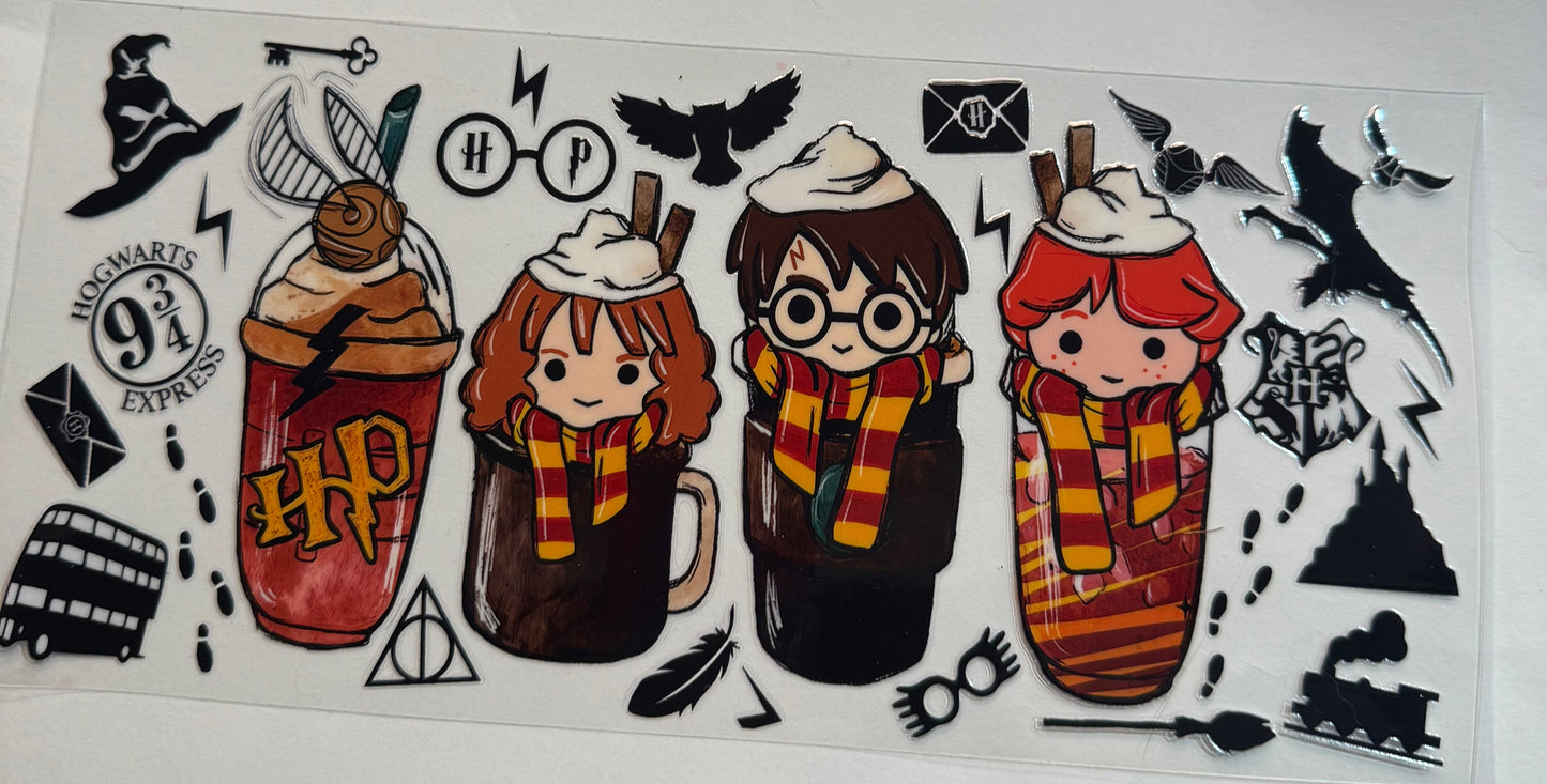 uvdtf transfer wrap Harry Potter coffee cups