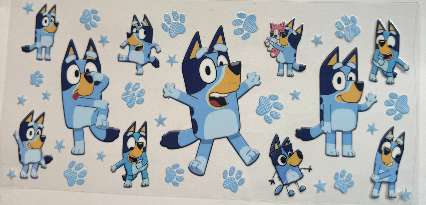 uvdtf transfer wrap big bluey only