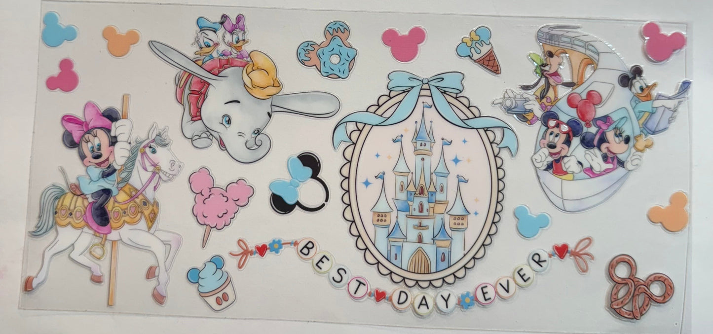 uvdtf transfer wrap dumbo and Mickey Mouse