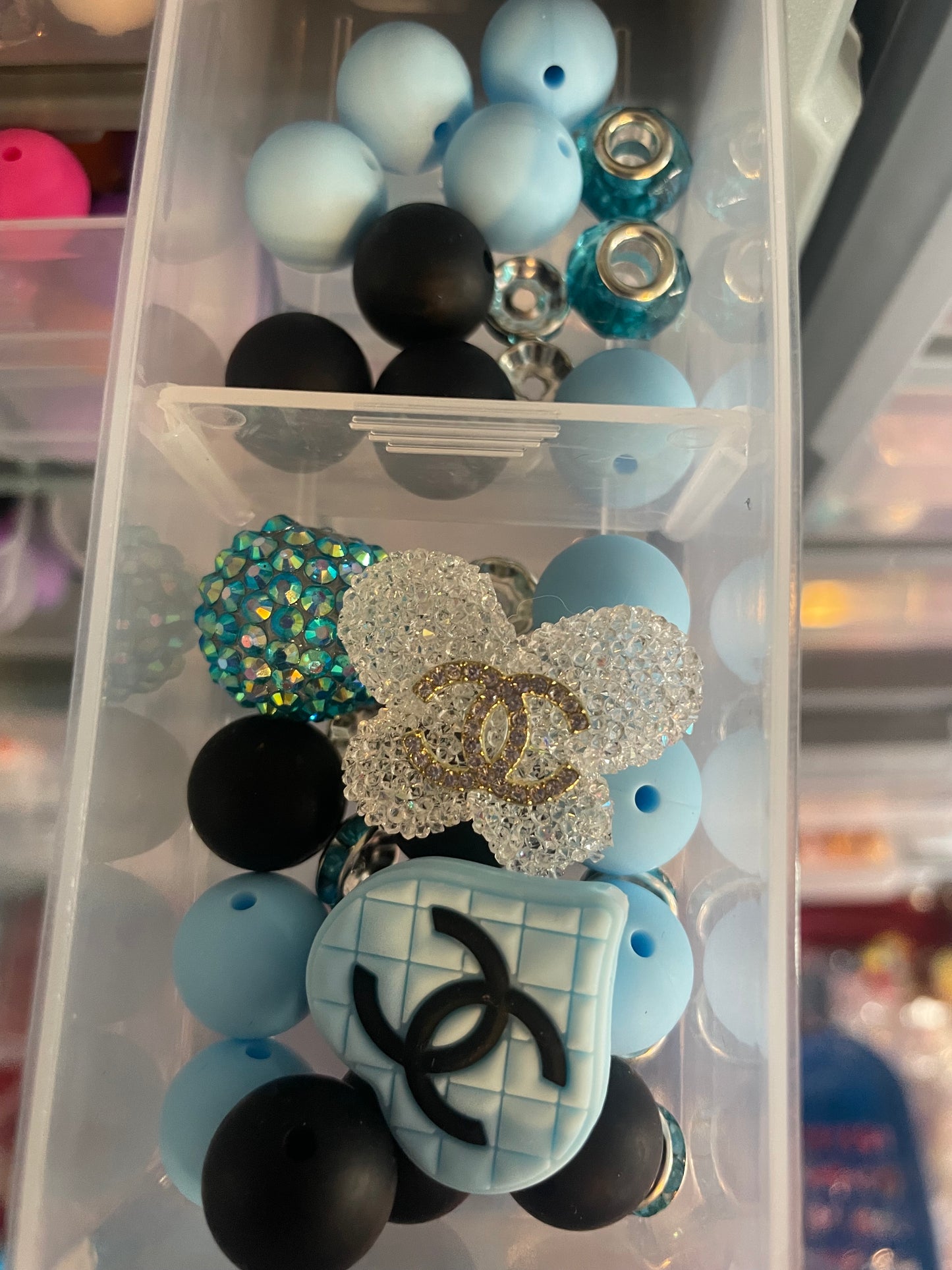 Bead kit Blue cc heart