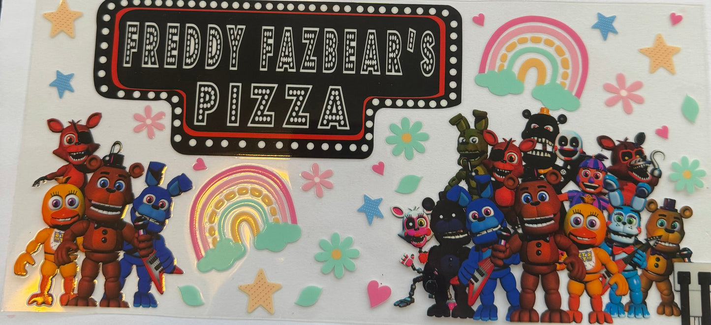 Cup wrap dtf five nights of Freddy