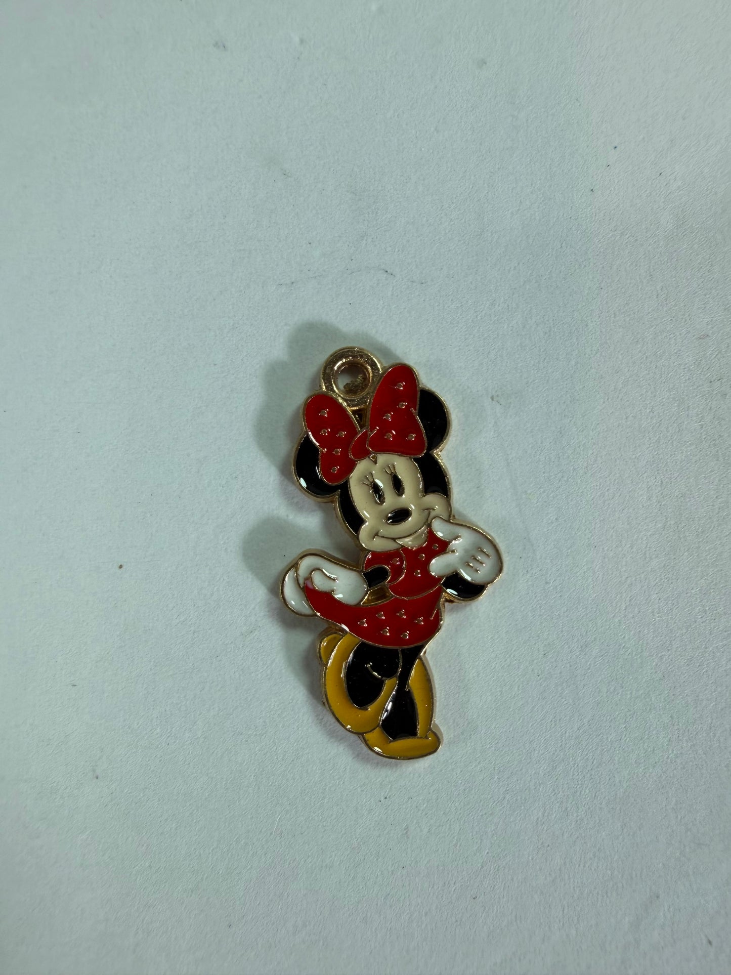 Charms metal full body standing girl mouse