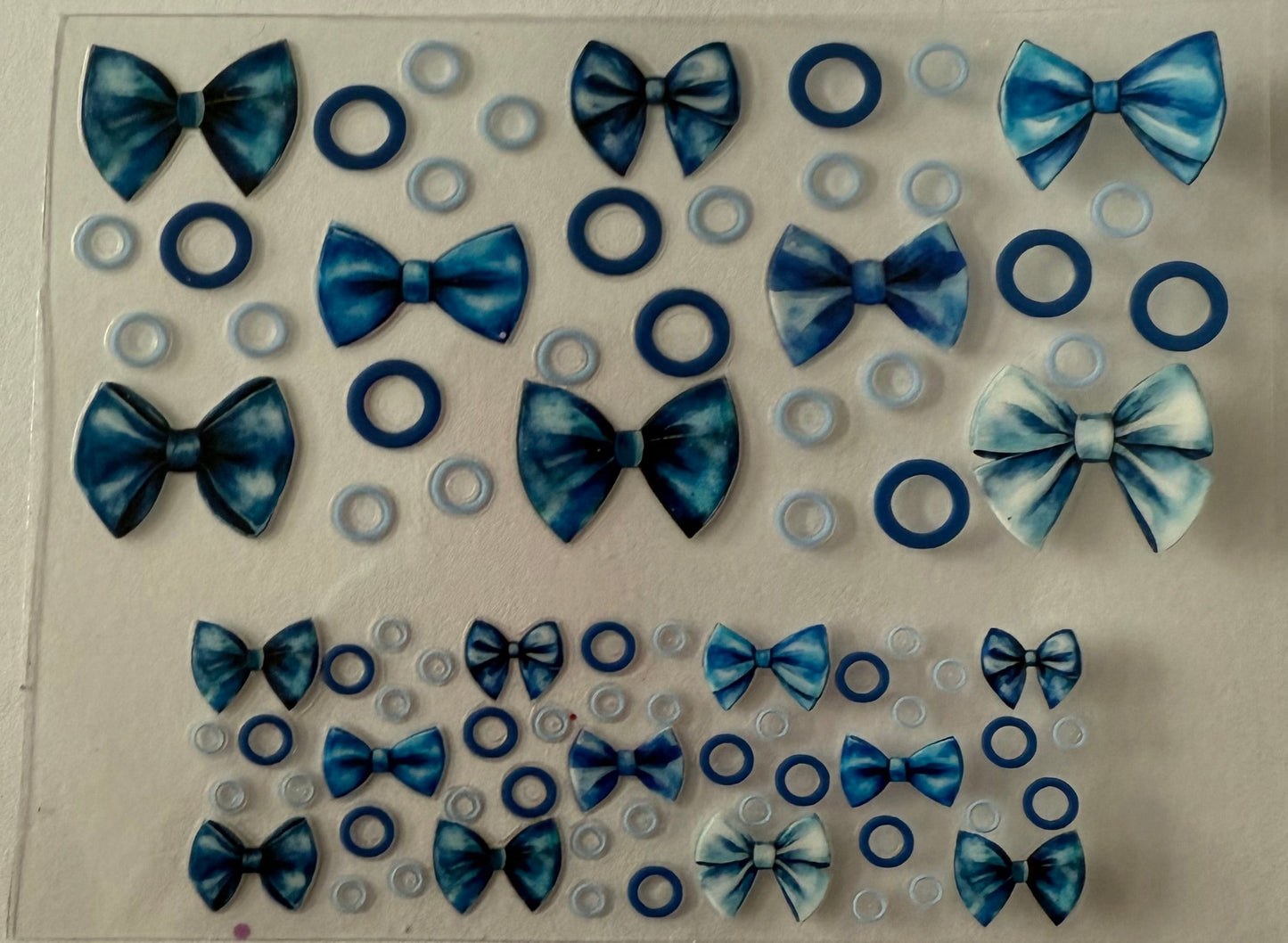 Uvdtf wraps Mini Stanley blue bows