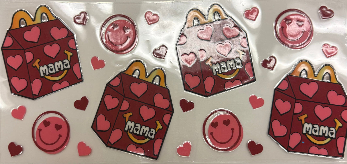 Cup wraps uvdtf double sided McDonald’s mama