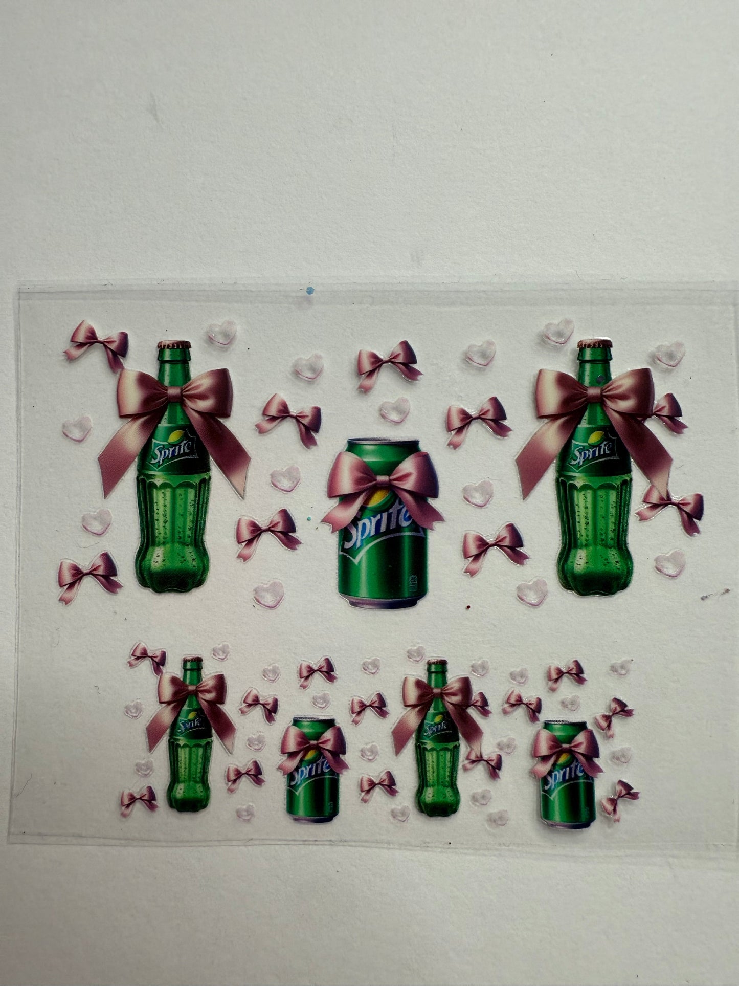 Uvdtf wraps Mini Stanley spite soda pink bows