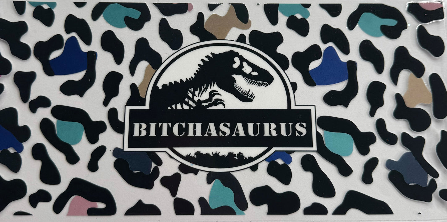 uvdtf transfer wrap bitchasaurus cheetah