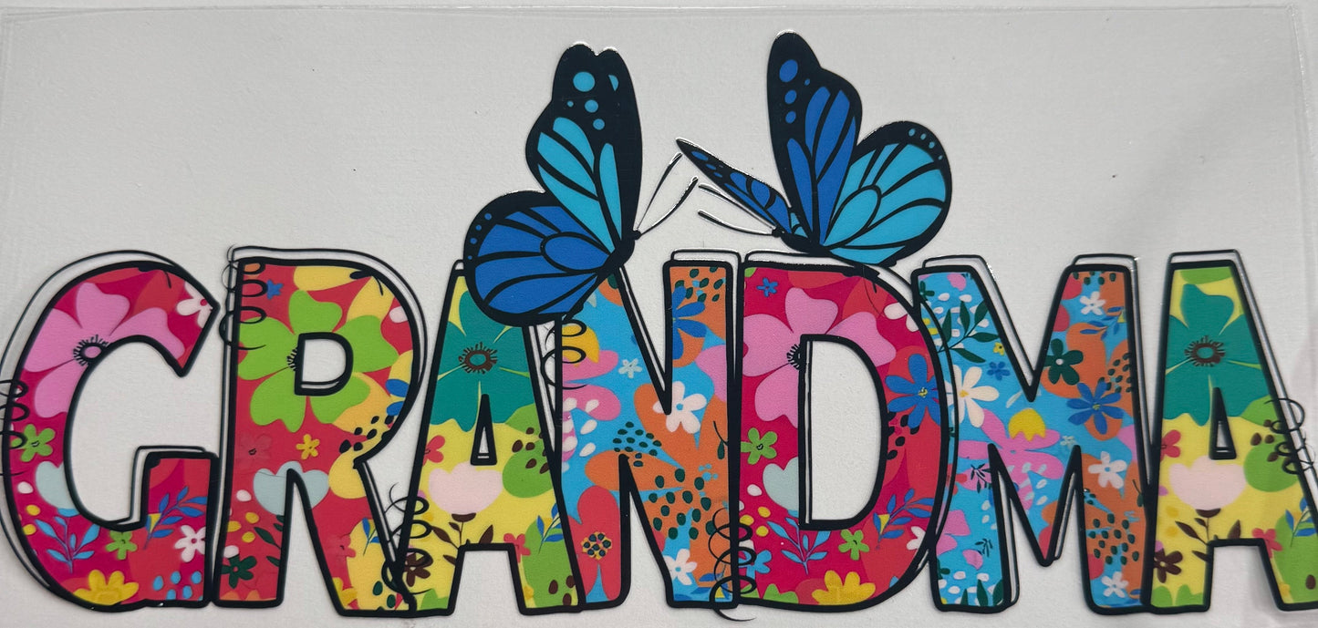 uvdtf transfer wrap Grandma butterfly