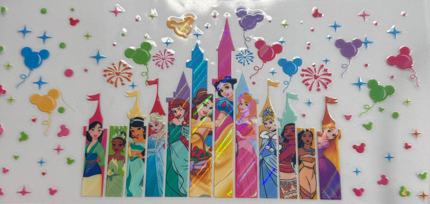 uvdtf transfer wrap Holo Disney princess