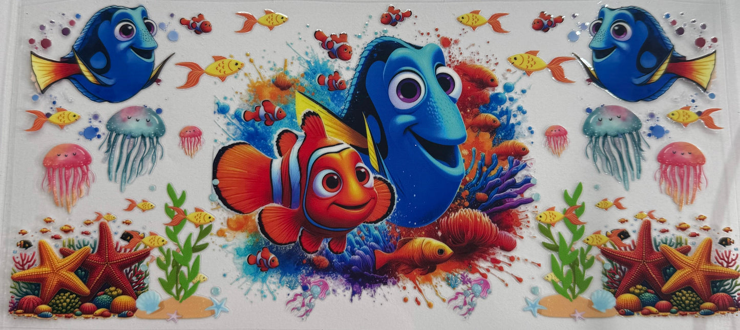 uvdtf transfer wrap Disney finding Nemo