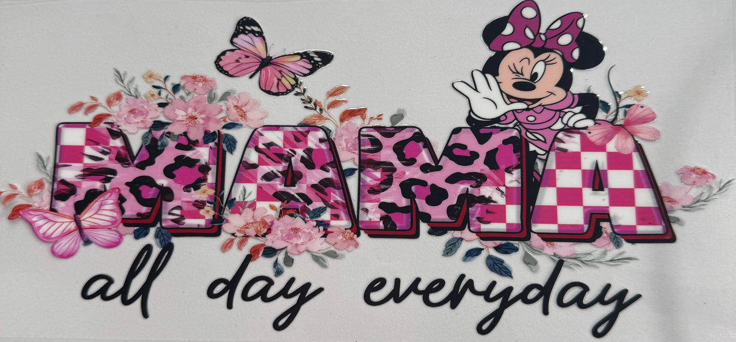uvdtf transfer wrap Minnie mama