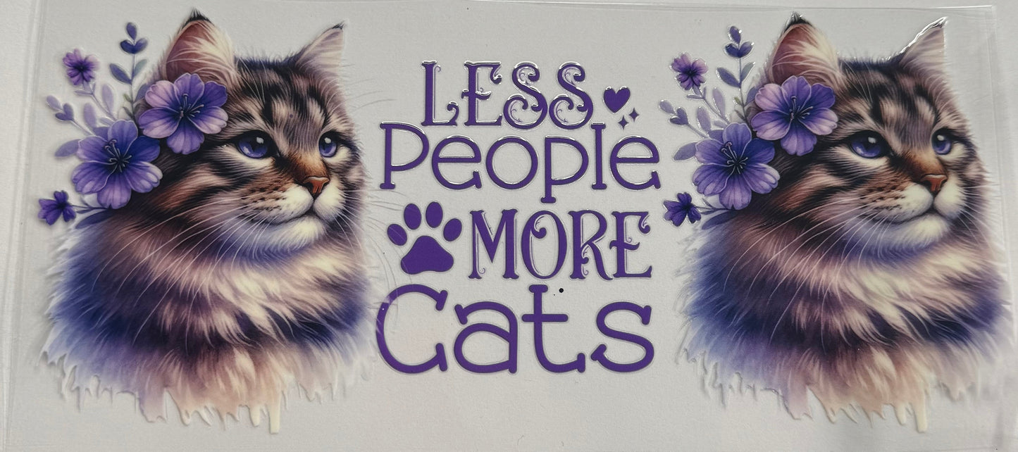 uvdtf transfer wrap Less people more cats