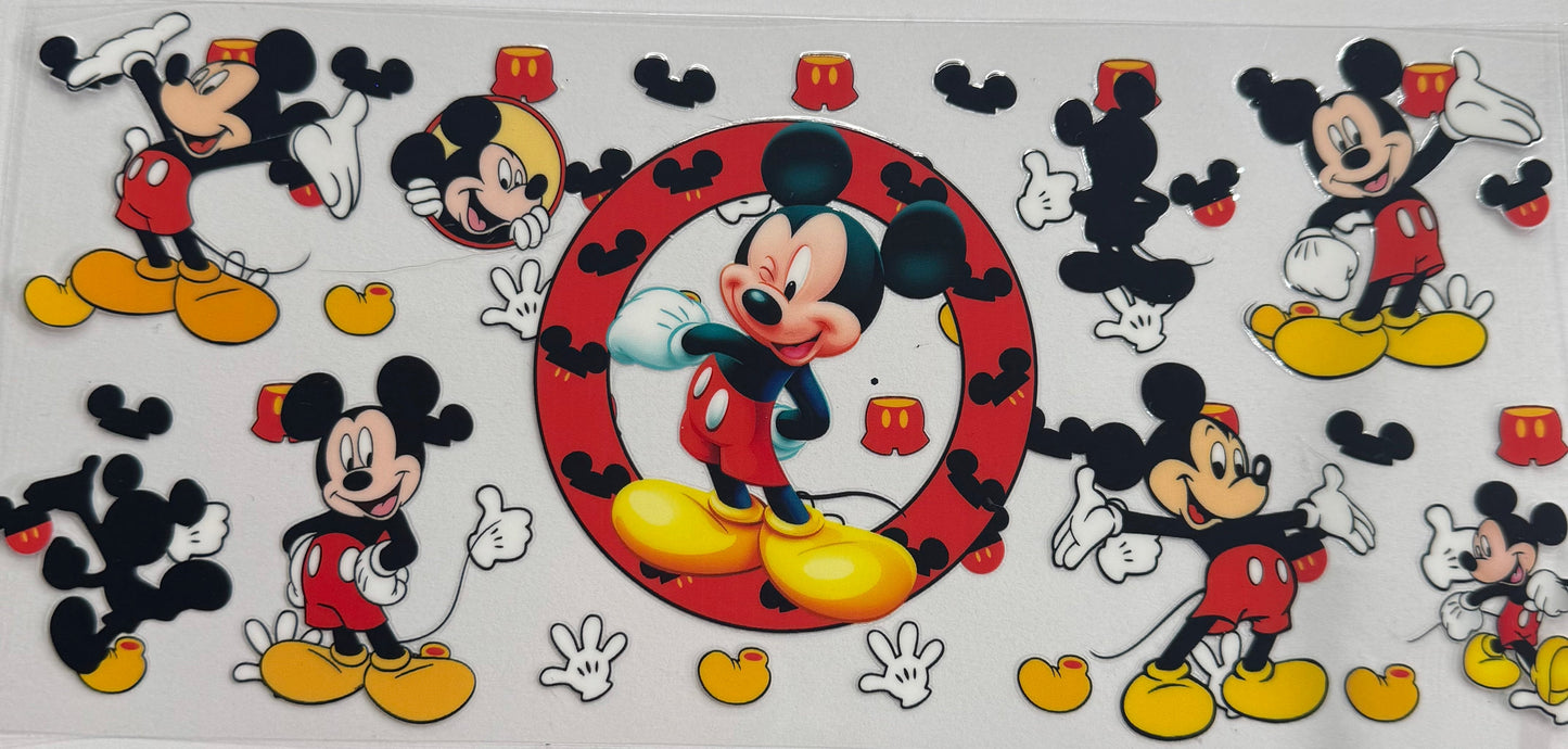 uvdtf transfer wrap Black and yellow Mickey