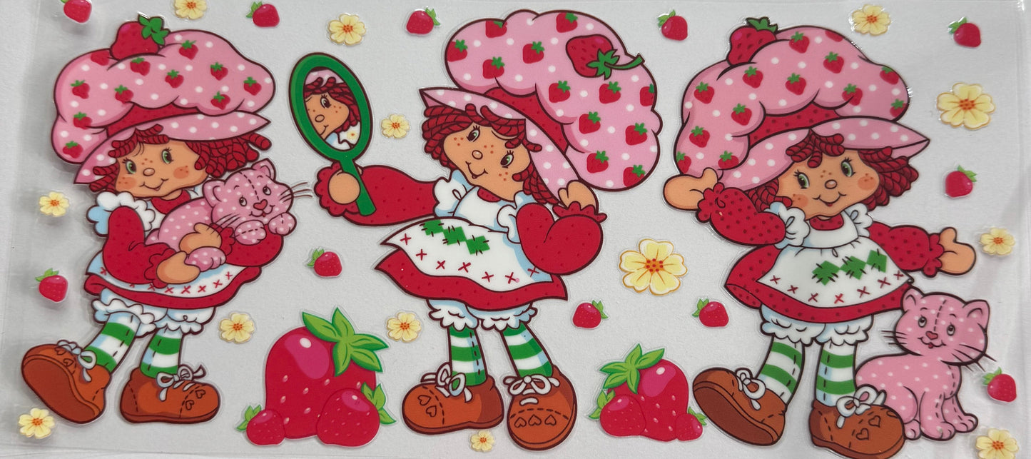 uvdtf transfer wrap Strawberry shortcake
