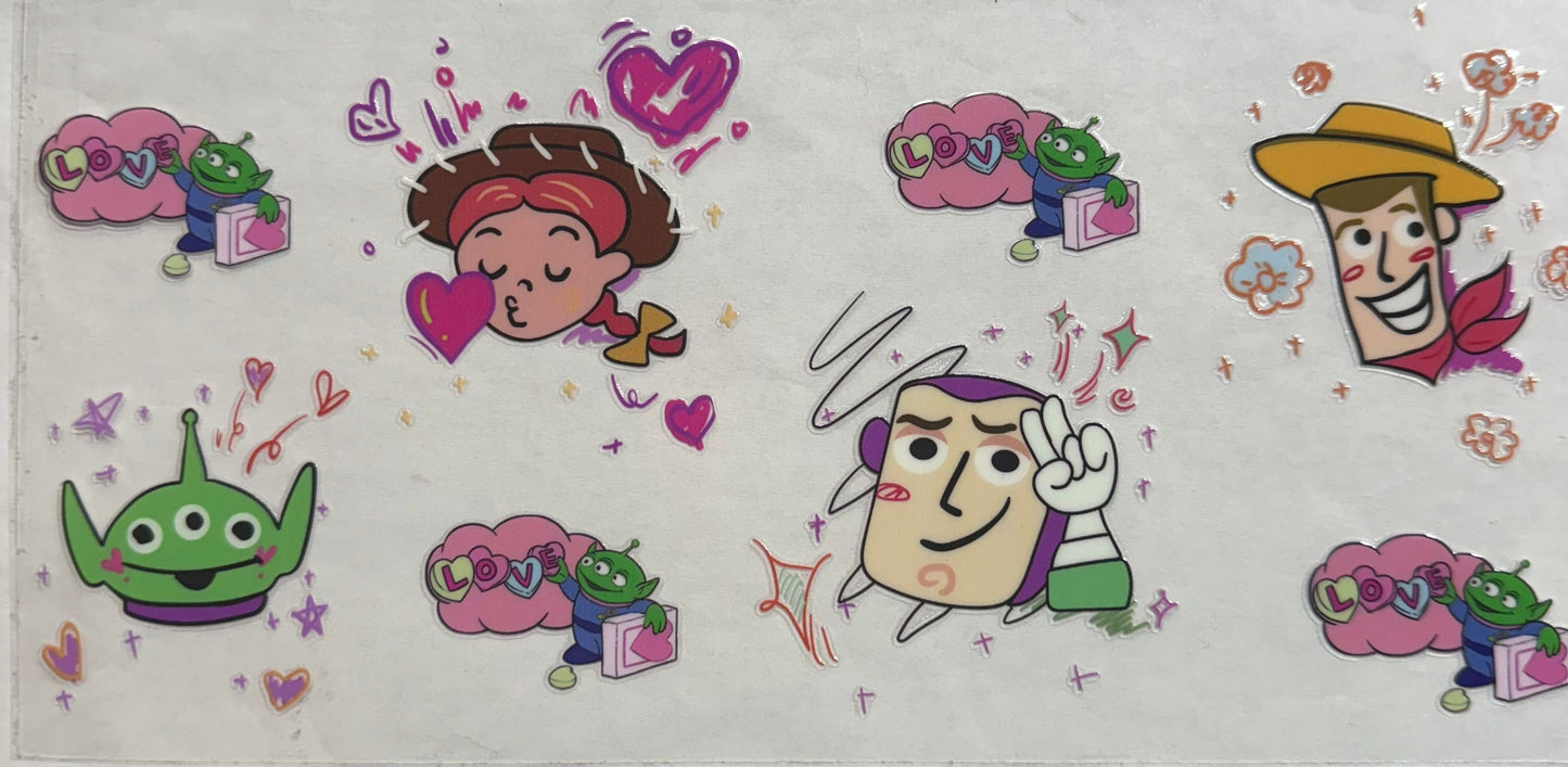 uvdtf transfer wrap Toy Story