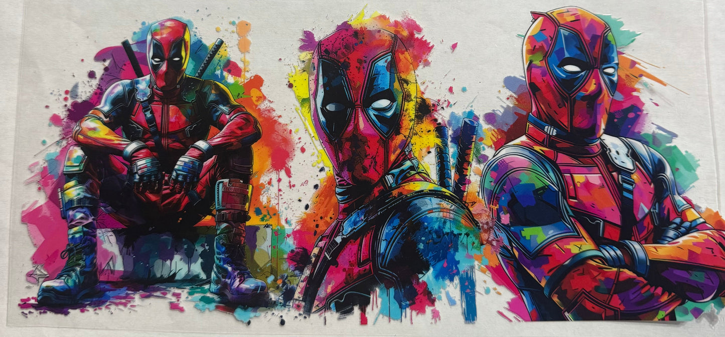 uvdtf transfer wrap Deadpool
