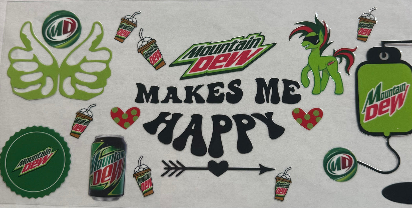 uvdtf transfer wrap Mountain Dew
