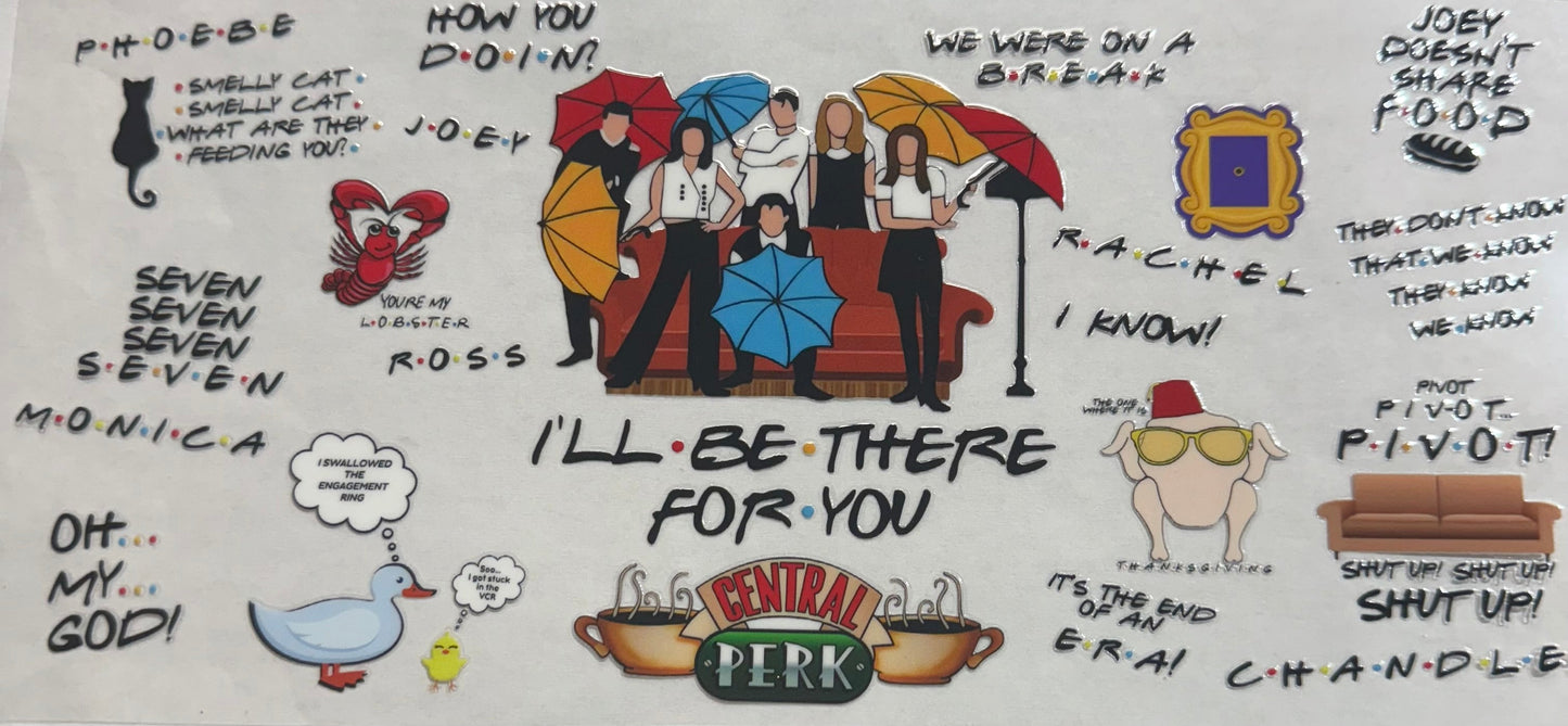 uvdtf transfer wrap the show friends