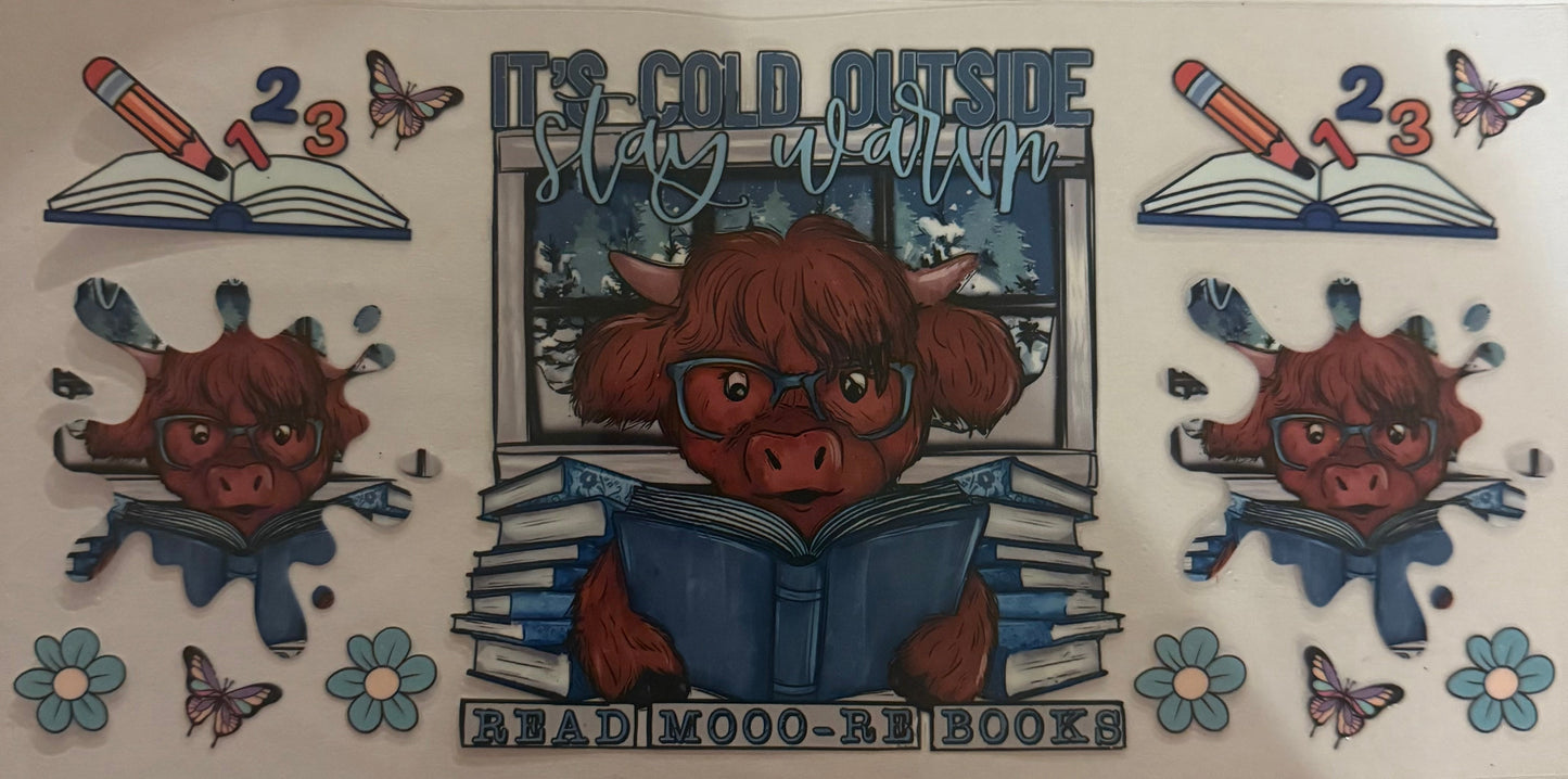 Cup wraps uvdtf highland cow it’s cold outside
