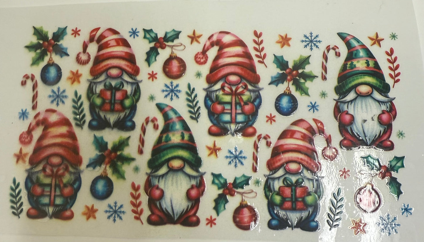 Cup wraps uvdtf Christmas gnomes