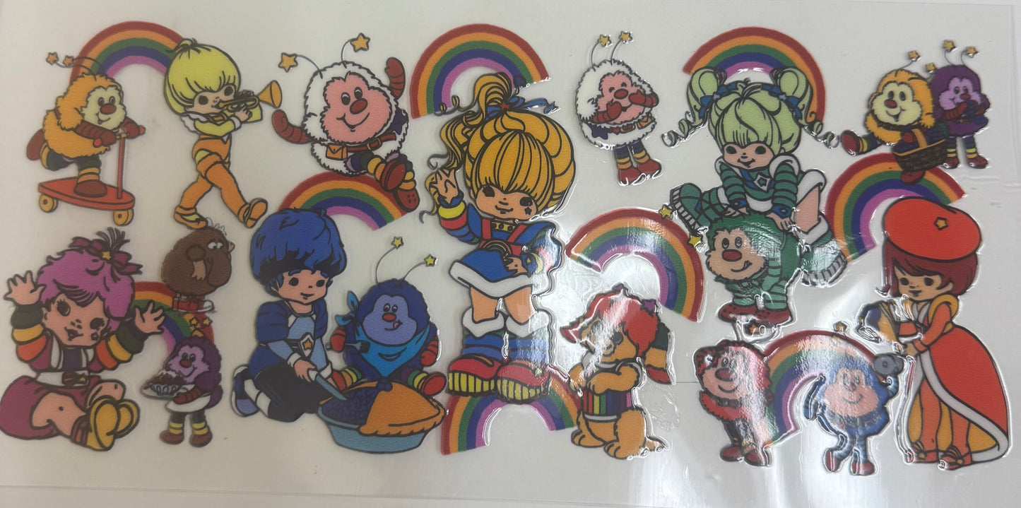 Cup wraps uvdtf Rainbow brite and friends