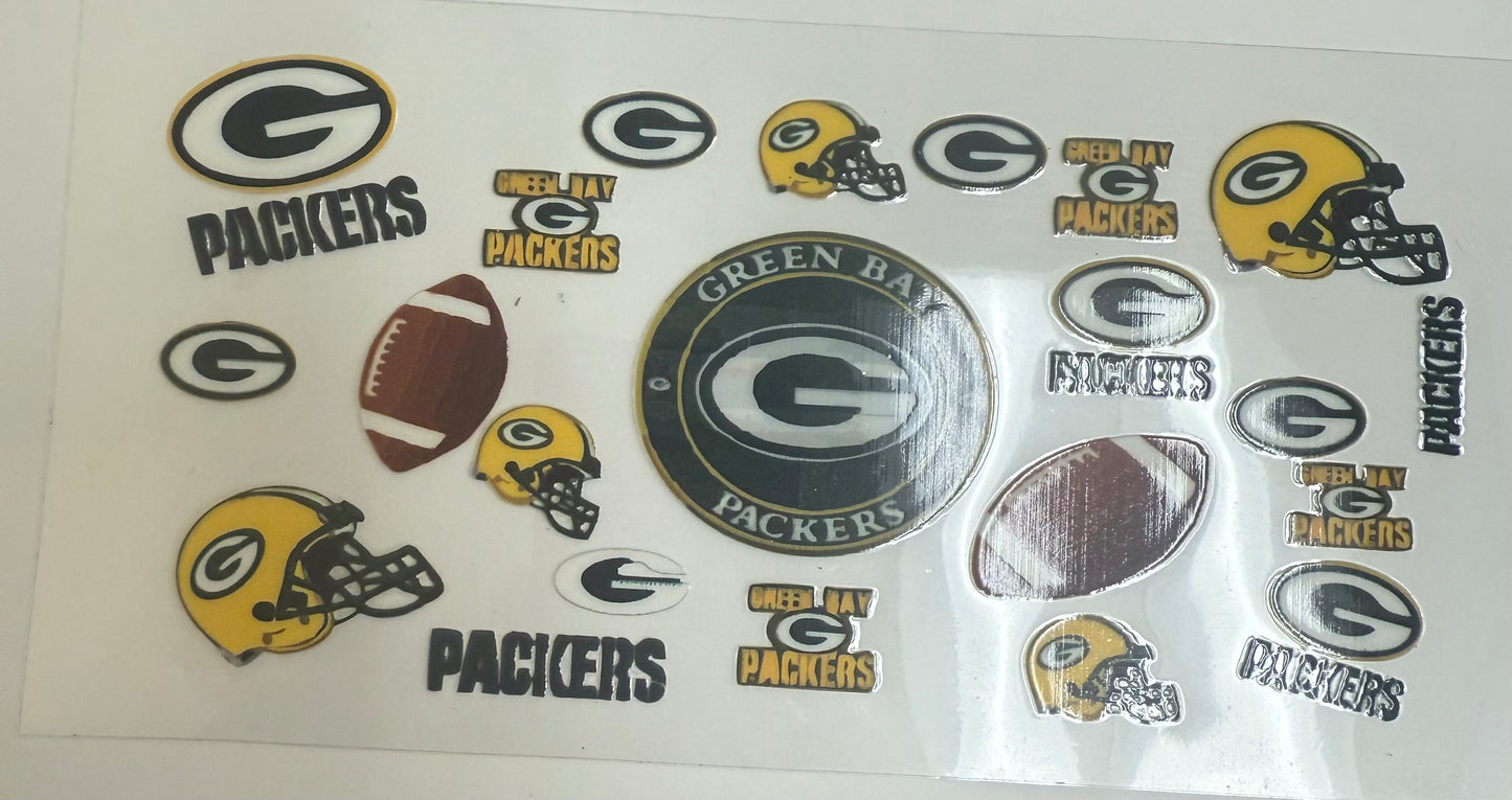 Cup wraps uvdtf Green Bay packers football