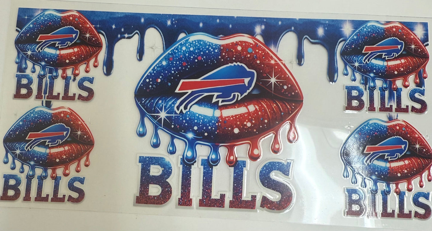 Cup wraps uvdtf Bills footballs lips